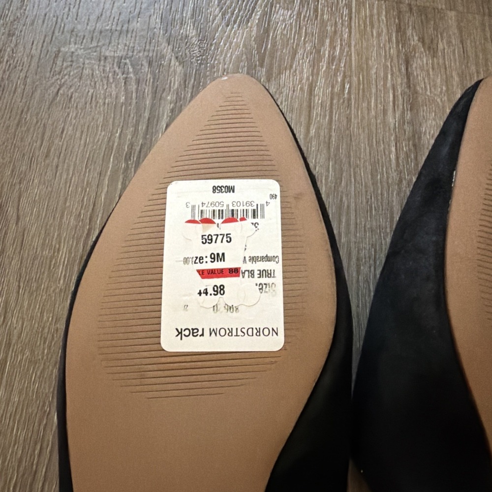 MADEWELL Women's "Remi" Black Suede Pointed Toe Slip On Mule Flats Sz 9 $90 - Picture 8 of 11